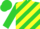 Silk - Lime Green & Yellow Diagonal Stripes, Lime Green Sleeves