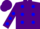 Silk - Purple blue stripe(band) m purple blue spots t blue etoile purple
