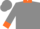 Silk - grey, orange hat emblem, orange cuffs & collar