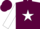 Silk - Maroon, White 'T' and Star, White sleeves