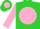Silk - Lime Green, Pink disc, Yellow Band on Pink Sleeves, Lime Green