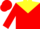Silk - Red, Yellow Yoke and 'K', Red and Yellow Diagonally Qu