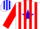 Silk - White, blue star on back, red stripes on sleeves