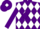 Silk - Purple with White Diamonds, Purple Diamond Stripe on sleeves