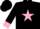 Silk - Black, Pink Star, Pink Cuffs