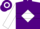 Silk - Purple, White Diamond Hoop, White sleeves