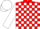 Silk - Red, white 'H', white blocks on sleeves, white cap