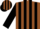 Silk - Brown, black stripes on sleeves, bl
