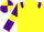 Silk - Yellow, Purple epaulets, Purple sleeves, Yellow armlets, quartered cap