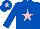 Silk - Royal Blue, Pink star and star on cap
