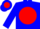 Silk - Blue, Blue 'H' on Red disc