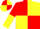 Silk - Red and Yellow (quartered), halved sleeves