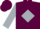 Silk - Maroon, Maroon 'P' on Silver Diamond, Silver Bars on sleeves