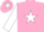 Silk - Pink, White star, sleeves and star on cap