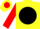 Silk - Yellow, Red 'GA' on Black disc, Yellow and Red Halve Sleeves