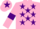 Silk - Pink, Purple stars, armlets and star on cap
