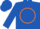 Silk - Royal Blue, Orange Circle and 'R', Blue Bars on Or