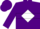 Silk - Purple, White Diamond Hoop, Purple Cap
