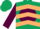 Silk - Dark Green, tan 'RRR' on maroon disc, tan chevrons on maroon sleev