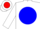 Silk - WHITE, red 'G' on blue disc, blue bars on sleeve