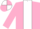 Silk - Pink, white stripe, quartered cap