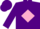 Silk - Purple, white 'TR' in pink diamond frame, white