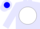 Silk - Lavender, Blue 'AA' on White disc, Blue