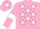 Silk - Pink, White stars, armlets and star on cap