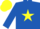 Silk - ROYAL BLUE, yellow star, yellow cap