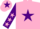 Silk - Pink, Purple star, Purple sleeves, Pink stars, Pink cap, Purple star