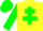 Silk - Yellow, Green Cross of Lorraine, Green Sleeves and Cap