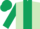 Silk - Light Green, Dark Green stripe, sleeves and cap
