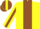Silk - Yellow, Brown 'J', Brown Stripe on Sleeve