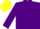 Silk - Purple,  yellow flames, matching cap