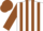 Silk - White, orange & brown stripes on sleeves, airplane on back, matching cap