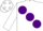 Silk - White, large Purple spots