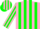 Silk - Pink and Green Stripes