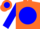 Silk - Orange, Orange 'TAPPS' on Blue disc, Blue Bars on Sleev