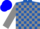 Silk - Royal Blue, Grey Blocks on Sleeves, Blue Cap