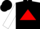 Silk - Black, black 'AF' inside red triangle, red and white bars on sleeves