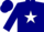 Silk - Navy blue, white star, white bar on sleeves, navy b