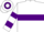 Silk - White, purple hoop, white bar on purple sleeve