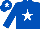 Silk - ROYAL BLUE, white star, white star on cap