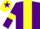 Silk - Purple, Yellow stripe and armlets, Yellow cap, Purple star