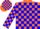 Silk - Orange, Blue Blocks