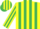 Silk - Yellow and Emerald Green stripes