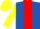Silk - Royal Blue, Red stripe, Yellow sleeves and cap