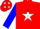 Silk - Red, White Star, Red Stars on Blue Sleeves