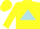 Silk - Yellow, Powder Blue Triangle,  Blue Band on Sleeves, Yellow Cap