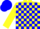 Silk - Yellow, Blue Blocks, Yellow Sleeves, Blue Cap